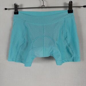 Santic Cycling Shorts Womens US Small Blue Padded Seat Fitted Athletic Fitness